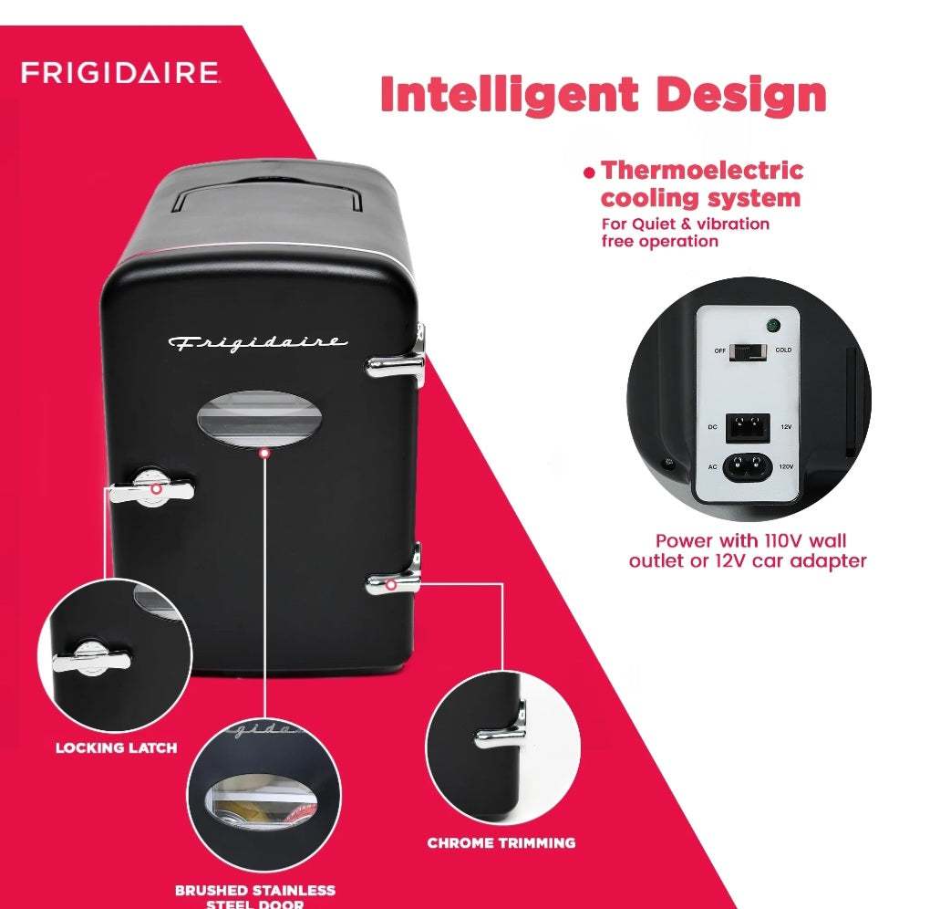 Frigidaire Portable Mini Fridge-Retro 9-Can