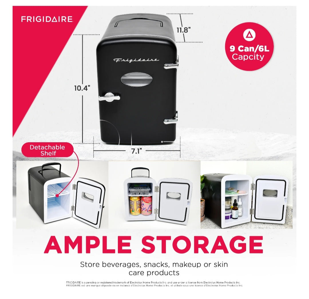 Frigidaire Portable Mini Fridge-Retro 9-Can