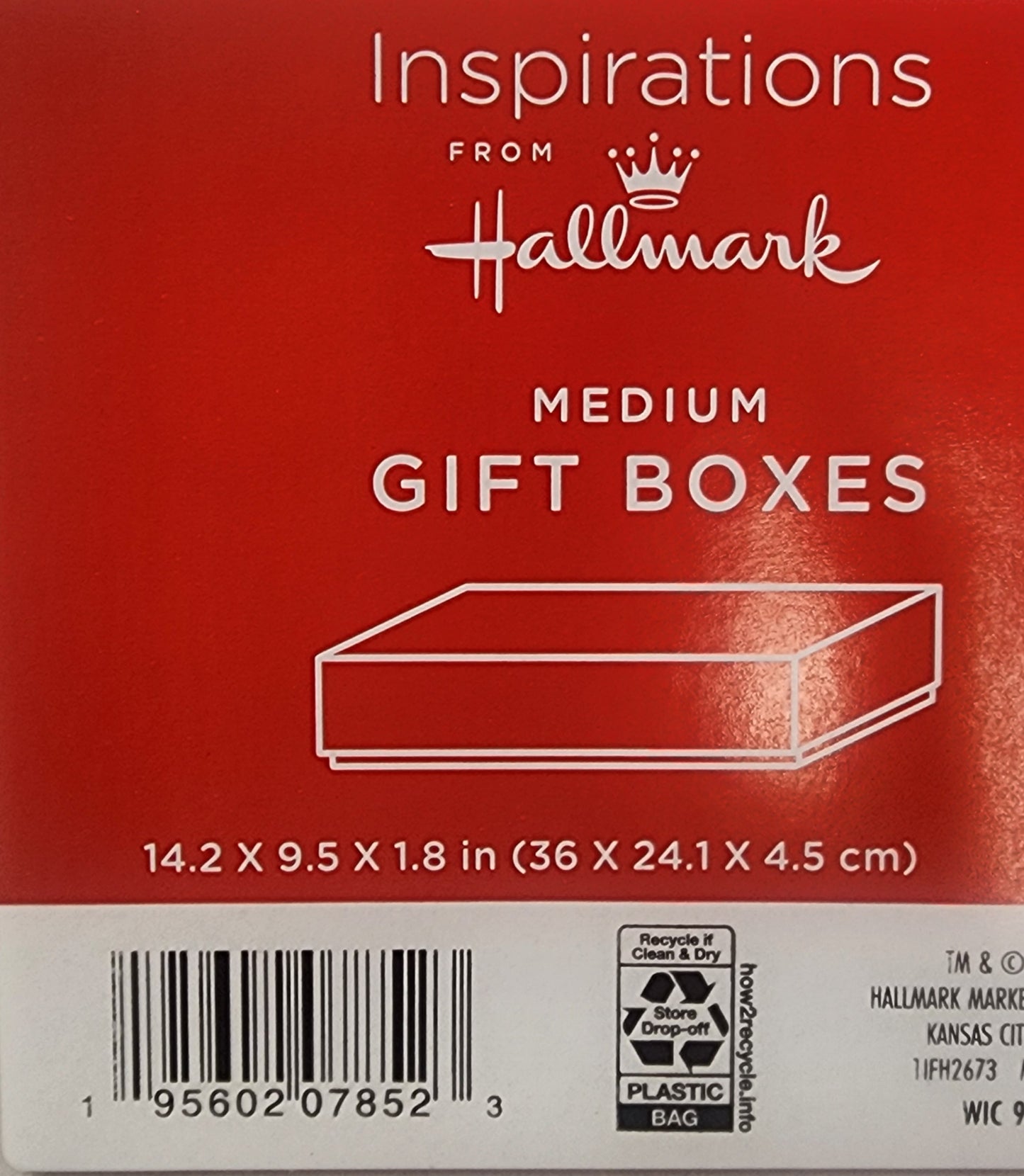 Hallmark Inspirations - 10 Count - White Medium Gift Boxes 14.2" x 9.5" x 1.8"