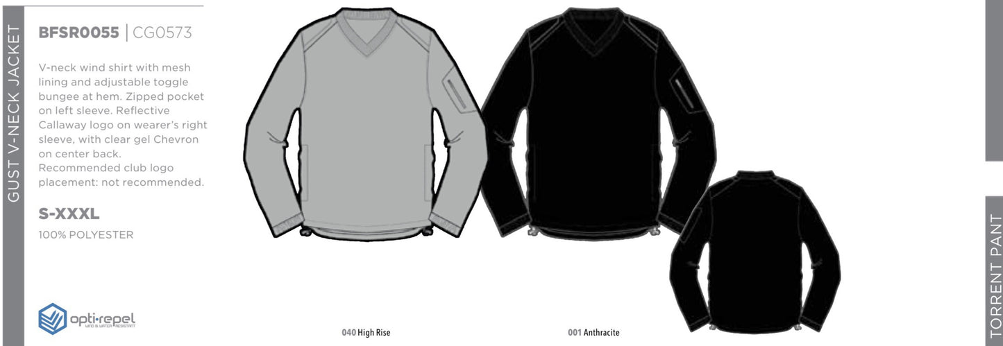 Callaway Gust V-Neck Jacket