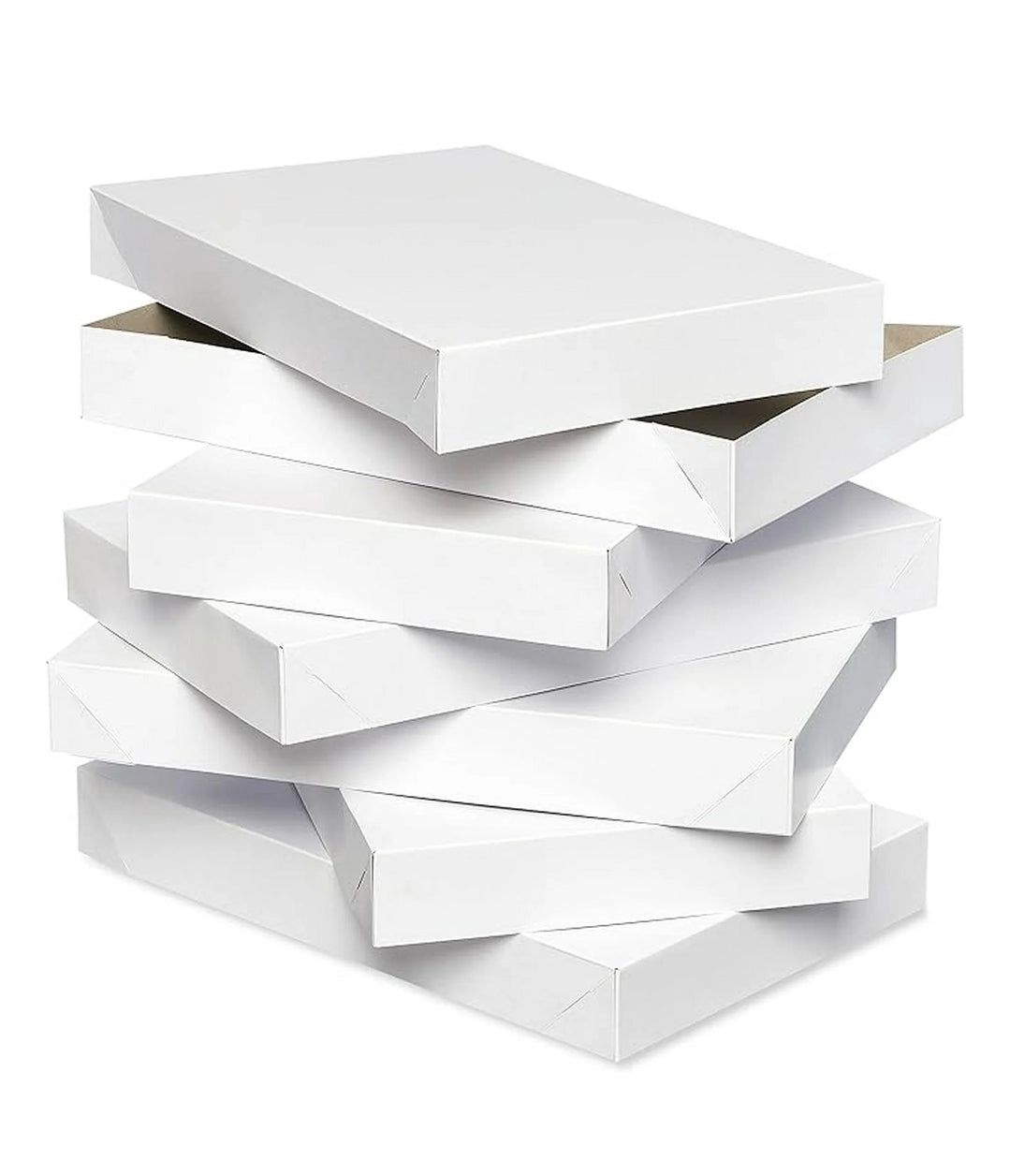 Hallmark Inspirations - 10 Count - White Medium Gift Boxes 14.2" x 9.5" x 1.8"