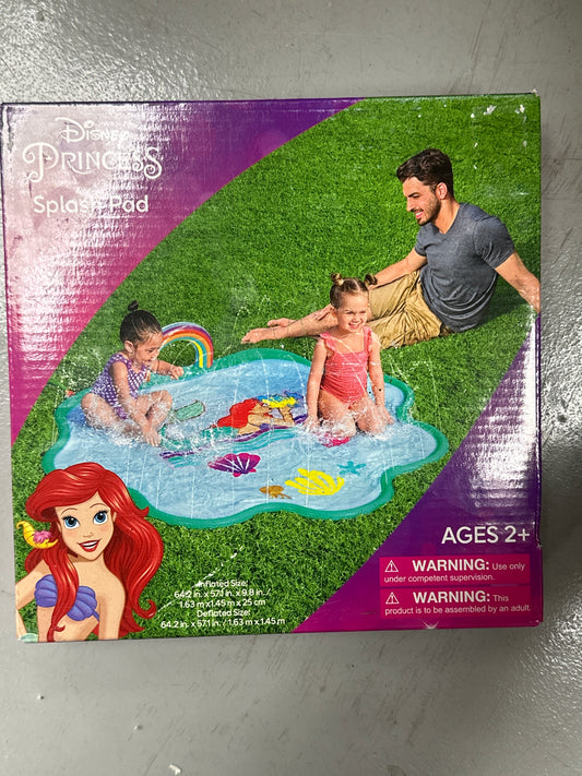 Disney Princess Splash Pad Little Mermaid Ariel Flounder Inflatable Sprinkler
