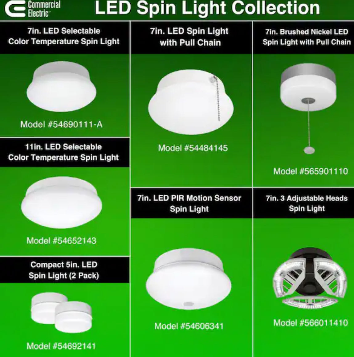 Spin Light 7 in. Closet Light with Pull Chain LED Flush Mount Ceiling Light 830 Lumens 4000K Bright White Basement Light