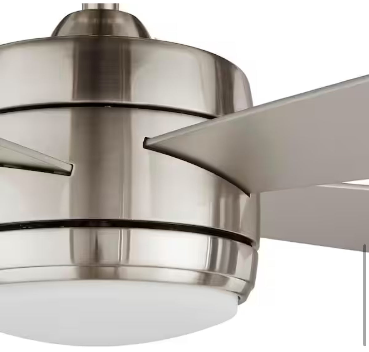 Averly 52 in. Indoor Brushed Nickel Ceiling Fan with Adjustable White Integrated LED with Remote Control Included