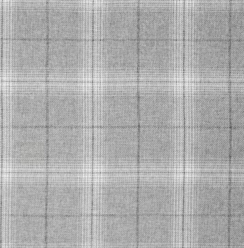 allen + roth 84-in Grey Plaid Light Filtering Back Tab Single Curtain Panel