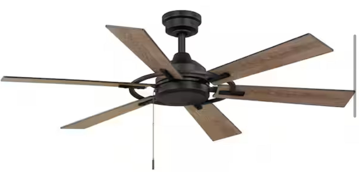 Makenna 52 in. Indoor/Covered Outdoor Ceiling Fan in Matte Black