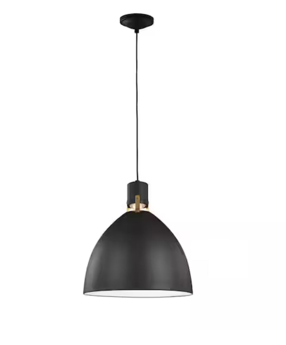 Brynne 14-Watt Matte Black Integrated LED Pendant