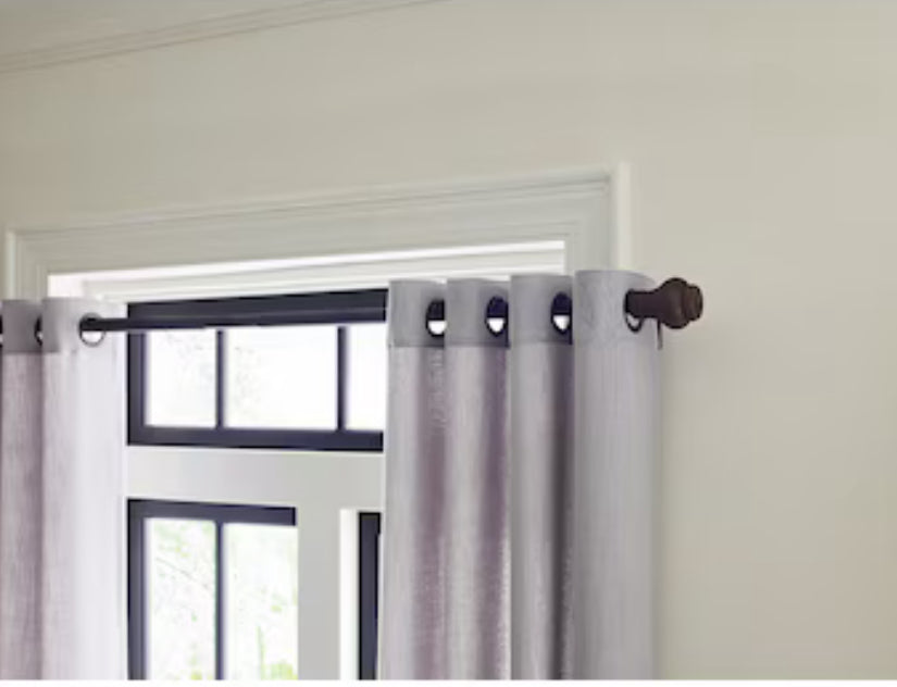 allen + roth 84-in Grey Light Filtering Grommet Single Curtain Panel