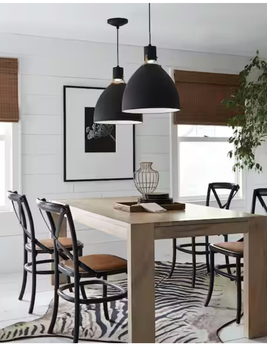 Brynne 14-Watt Matte Black Integrated LED Pendant