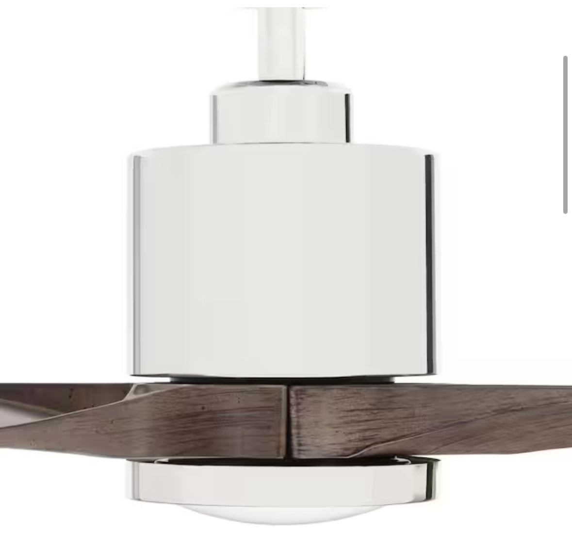 Triplex 60 in. LED Polished Nickel Ceiling Fan with Light