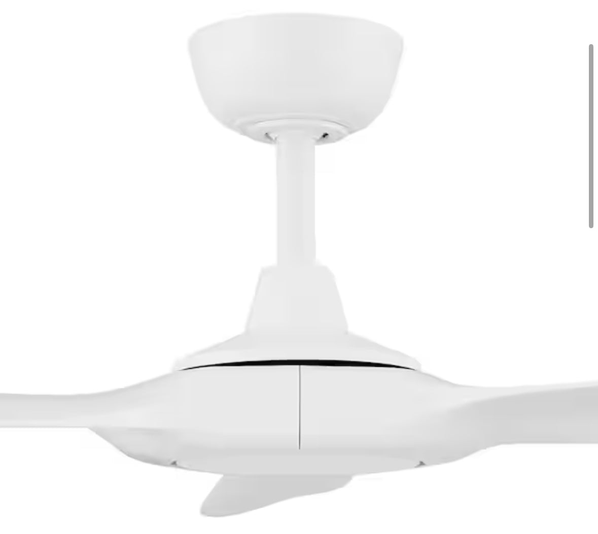 Tager 52 in. Smart Indoor/Outdoor Matte White Ceiling Fan without Light with Remote Powered by Hubspace