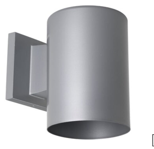 Progress Lighting Cylinder 7.5-in H Gray Dark Sky Integrated LED Outdoor Wall Light