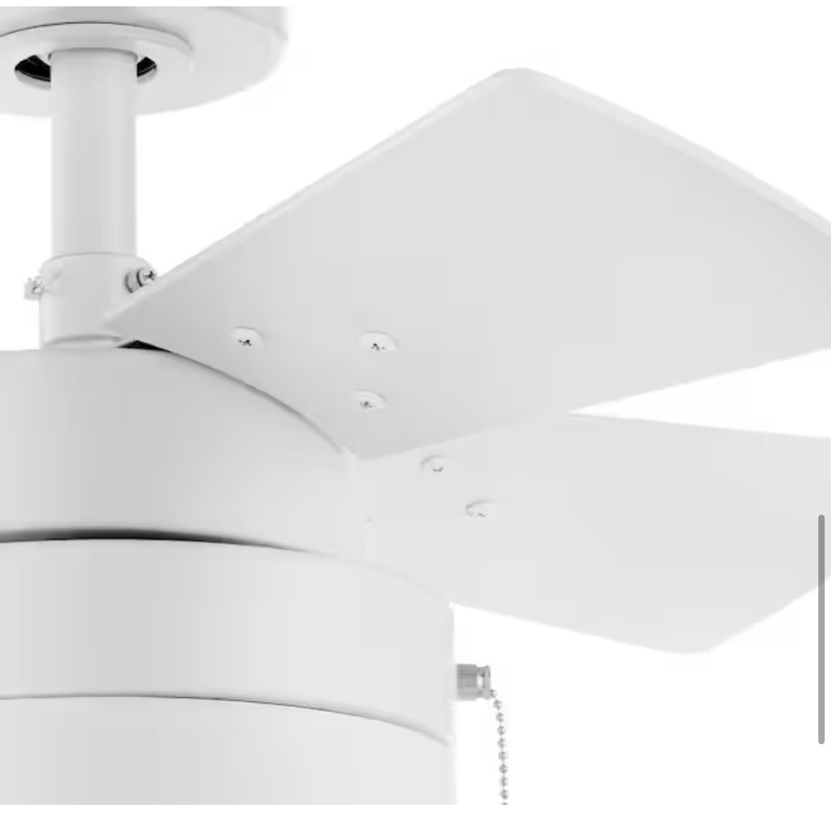 Metarie II 24 in. Indoor Matte White Ceiling Fan with Light