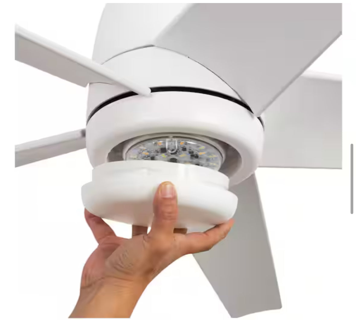 Mena 54 in. White Color Changing Integrated LED Indoor/Outdoor Matte White Ceiling Fan with Light Kit and Remote Control