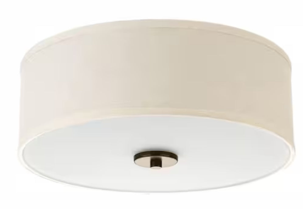 Inspire Collection Antique Bronze Integrated LED Transitional Kitchen Ceiling Light Drum Flush Moun