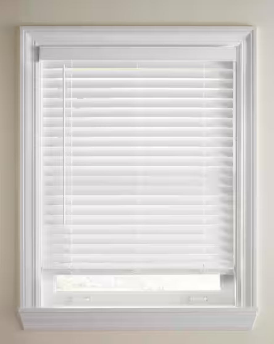 Blinds for Windows with 2 in. Slats - 27 in. W x 36 in. L (Actual Size 26.5 in. W x 36 in. L)