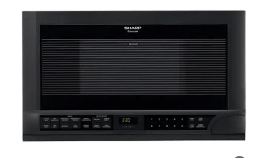 Sharp 24 Inch Wide 1.5 Cu. Ft. Over the Counter Microwave with Digital Display