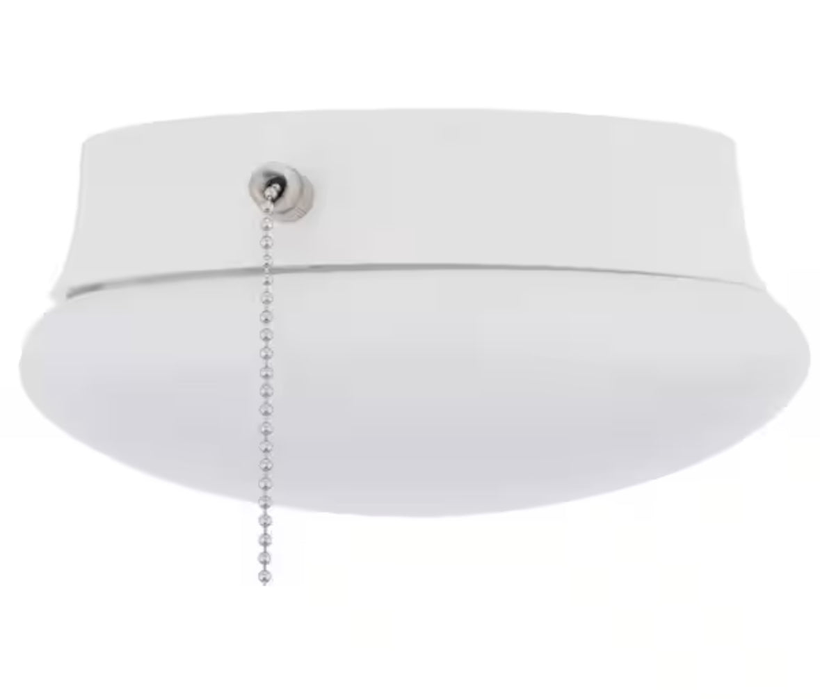 Spin Light 7 in. Closet Light with Pull Chain LED Flush Mount Ceiling Light 830 Lumens 4000K Bright White Basement Light