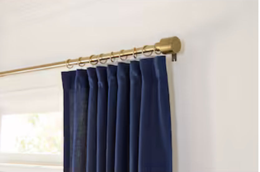 allen + roth 84-in Blue Light Filtering Standard Lined Rod Pocket Single Curtain Panel