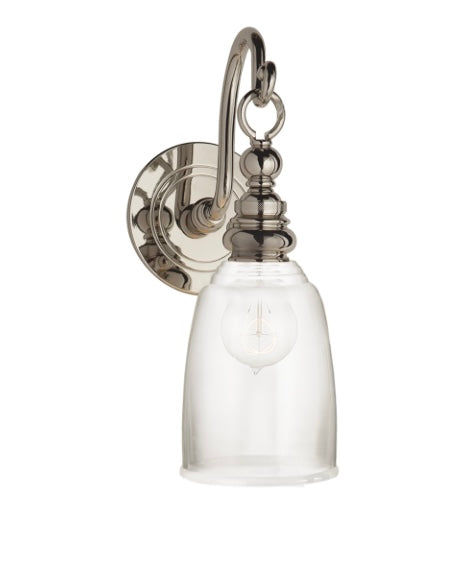 Visual Comfort Boston 12-1/2" High Wall Sconce with Clear Glass Shade