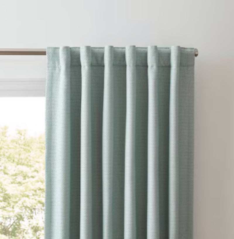 Origin 21 84-in Spa Blackout Thermal Lined Back Tab Single Curtain Panel