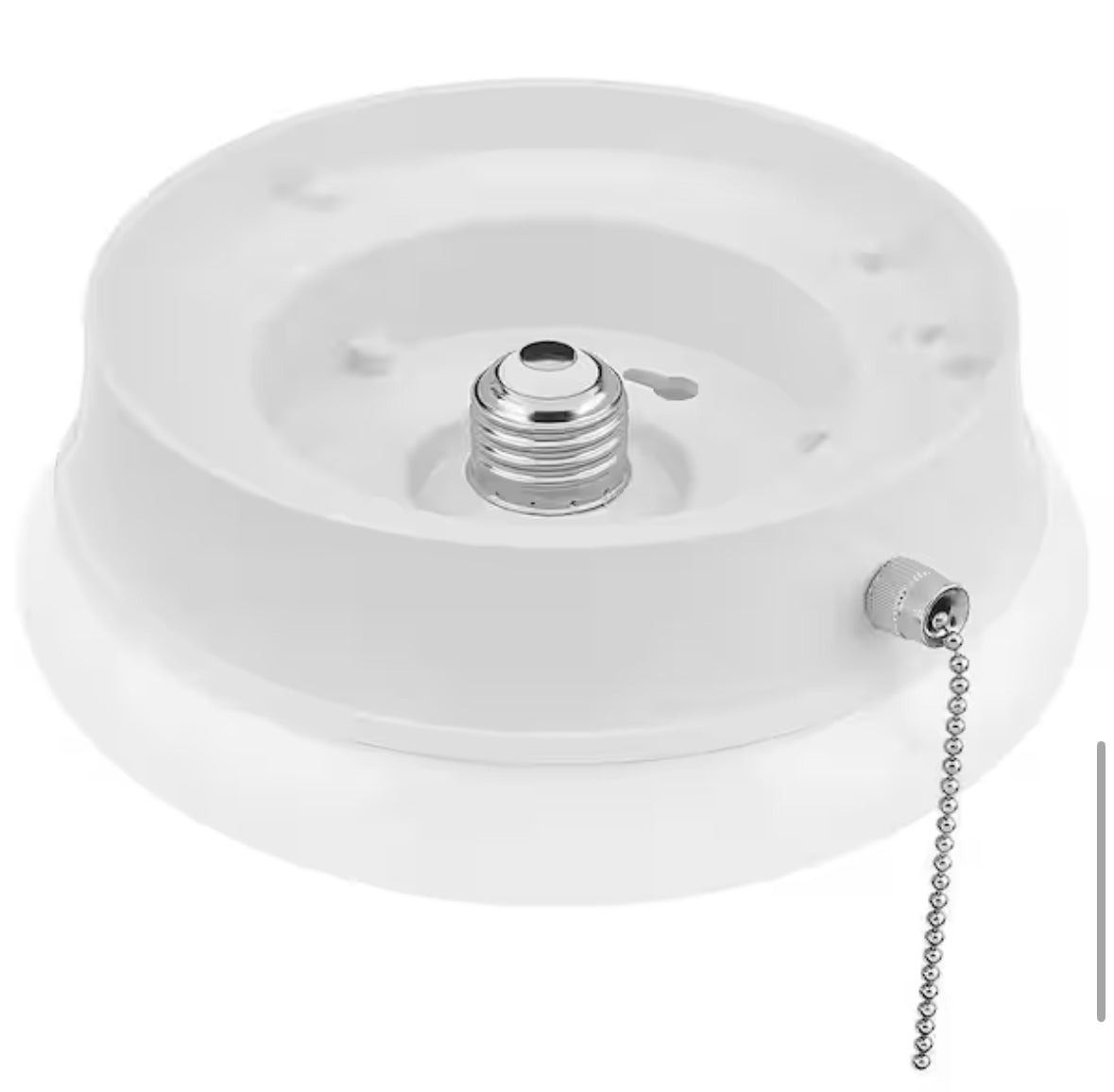 Spin Light 7 in. Closet Light with Pull Chain LED Flush Mount Ceiling Light 830 Lumens 4000K Bright White Basement Light