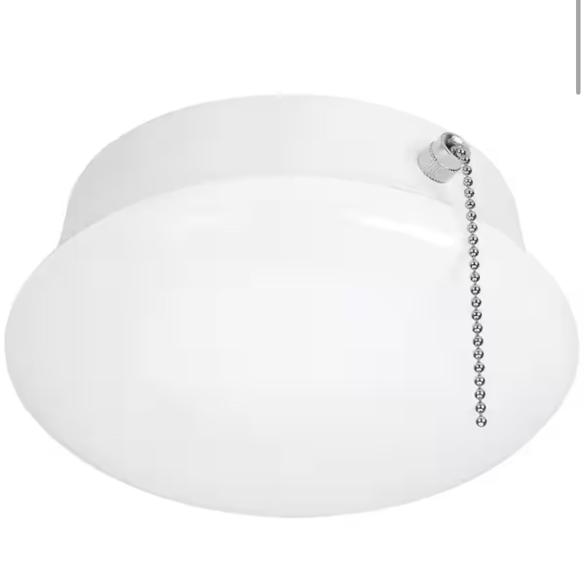 Spin Light 7 in. Closet Light with Pull Chain LED Flush Mount Ceiling Light 830 Lumens 4000K Bright White Basement Light