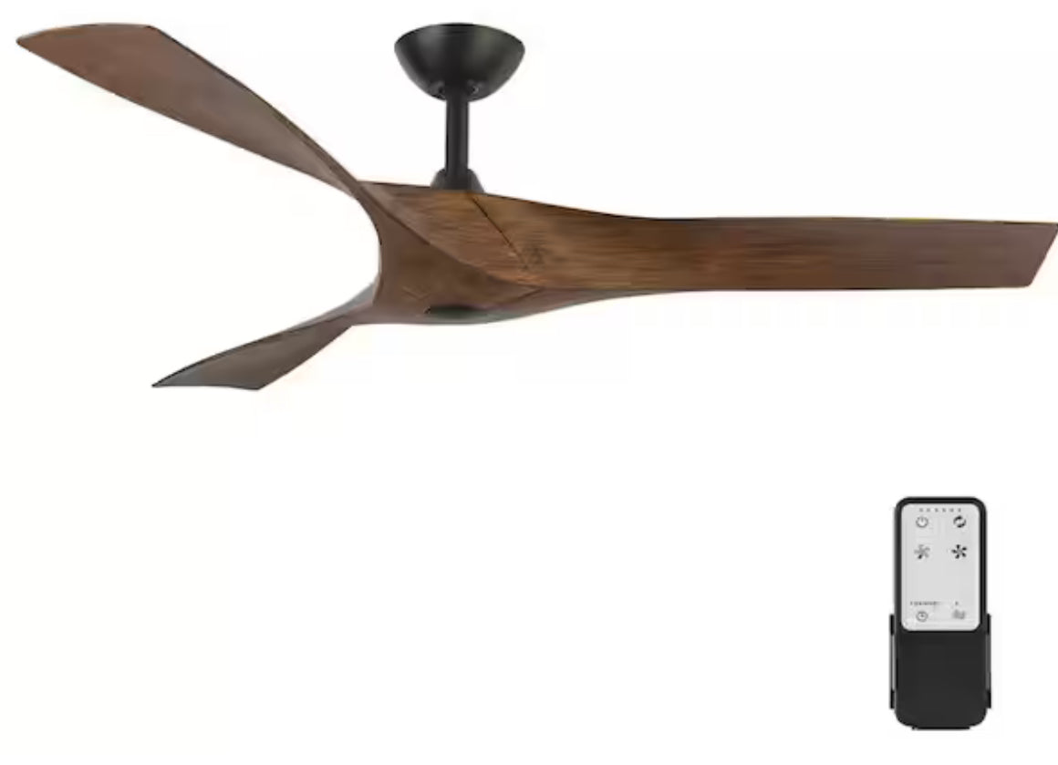 Wesley 52 in. Oil Rubbed Bronze Ceiling Fan with Remote Control