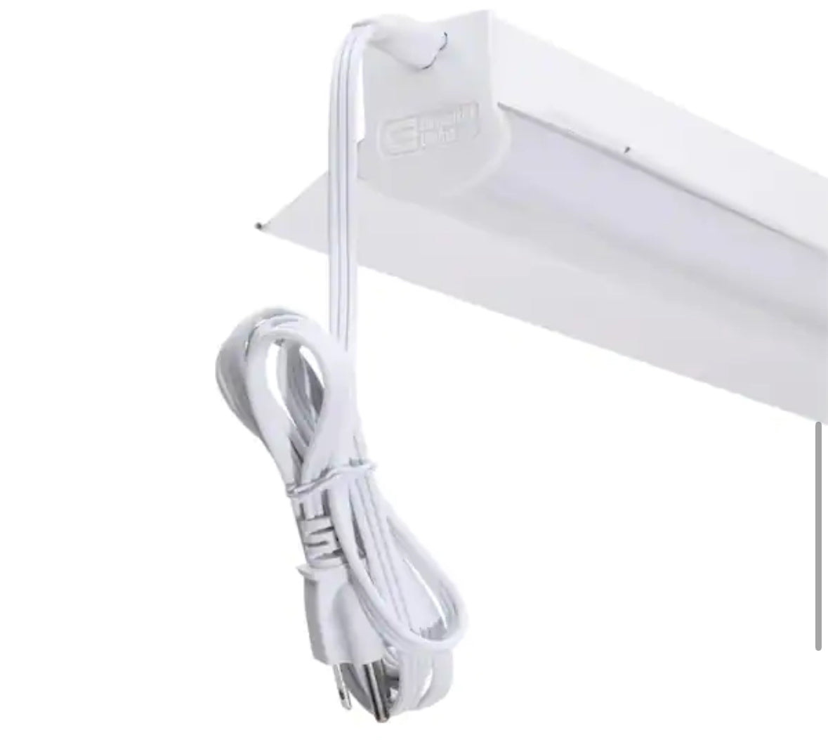 4 ft. Plug-in Linkable LED Shop Light Garage Light On Off Pull Chain Switch 3200 Lumens 4000K Bright White