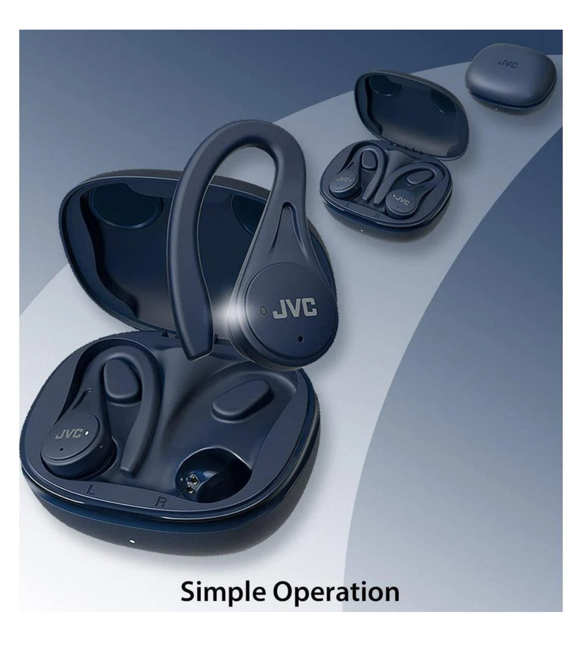 JVC Sport True Wireless Earbuds Black