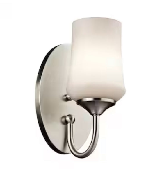 Kichler Aubrey 5.5-in 1-Light Brushed Nickel Transitional Vanity Light