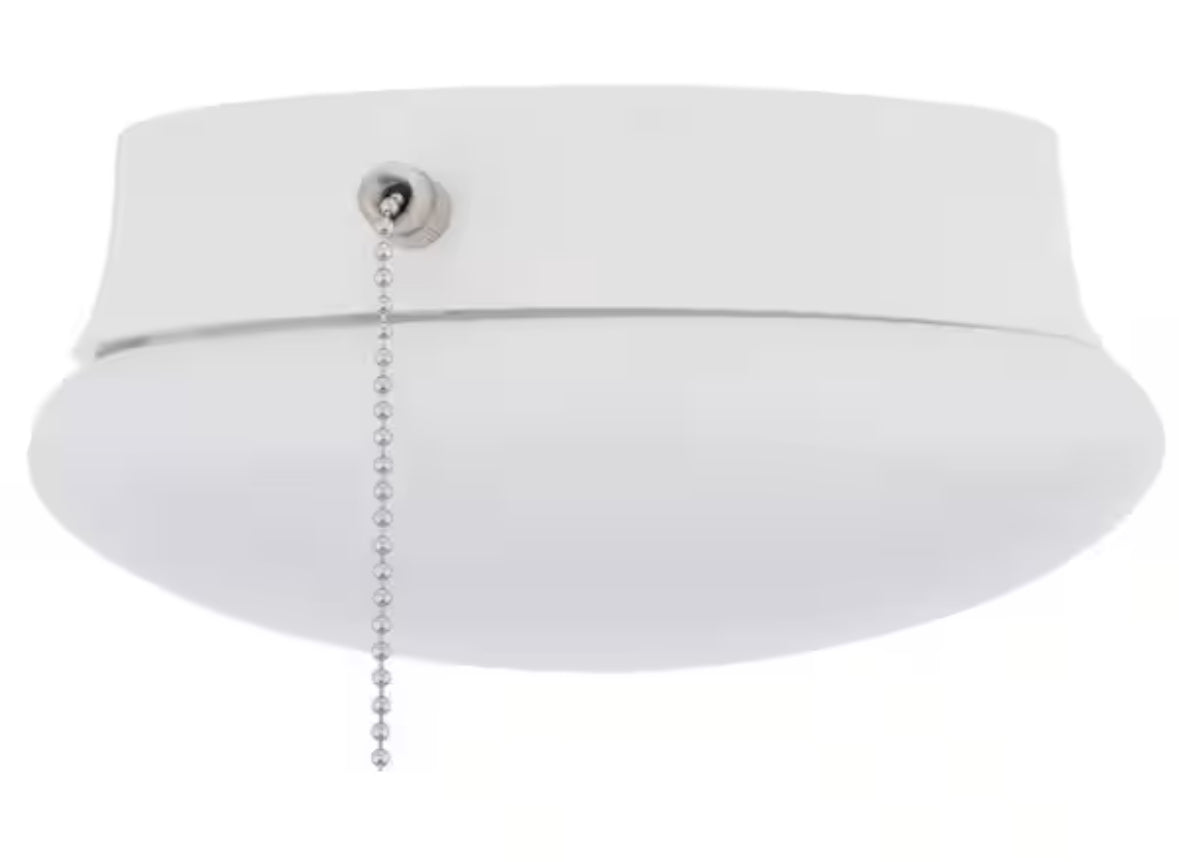 Spin Light 7 in. Closet Light with Pull Chain LED Flush Mount Ceiling Light 830 Lumens 4000K Bright White Basement Light