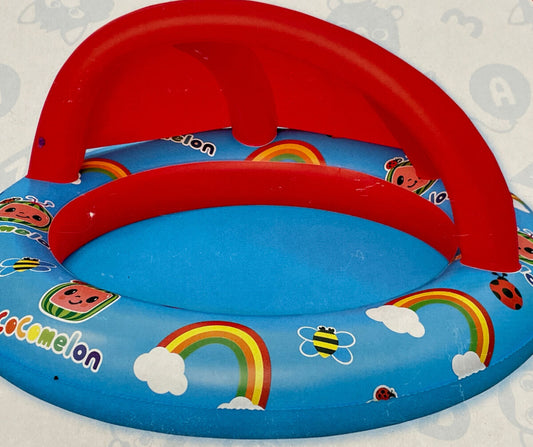 Cocomelon Toddler Inflatable Shaded Swimming Pool Ages 2 ...