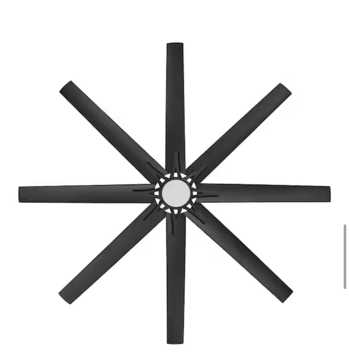 Kensgrove II 72 in. Smart Indoor/Outdoor Matte Black Ceiling Fan with Remote Included Powered by Hubspace