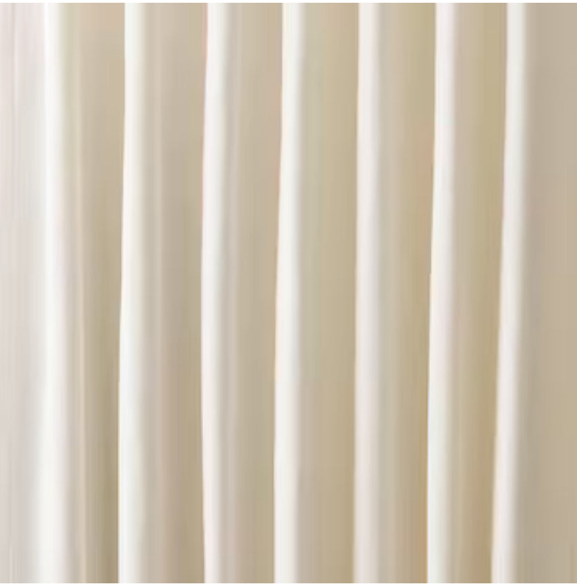 Origin 21 84-in Ivory Light Filtering Back Tab Single Curtain Panel