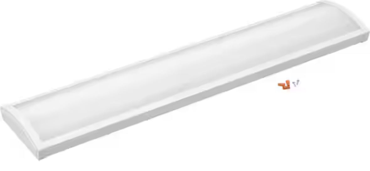 Contractor Select 4 ft. 40-Watt 5000 Lumens Integrated LED Dimmable White Wraparound Light Fixture, 4000K