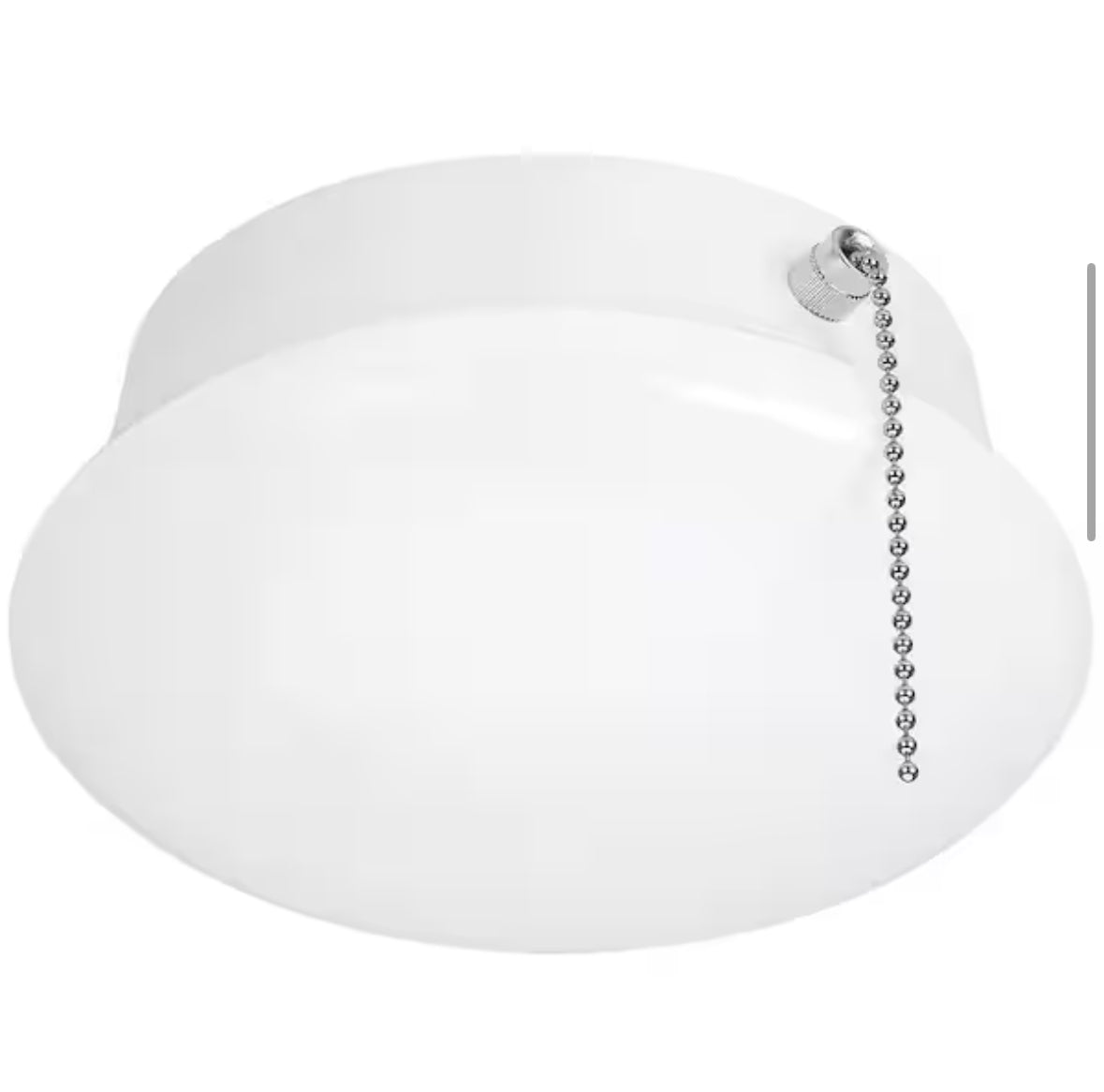 Spin Light 7 in. Closet Light with Pull Chain LED Flush Mount Ceiling Light 830 Lumens 4000K Bright White Basement Light