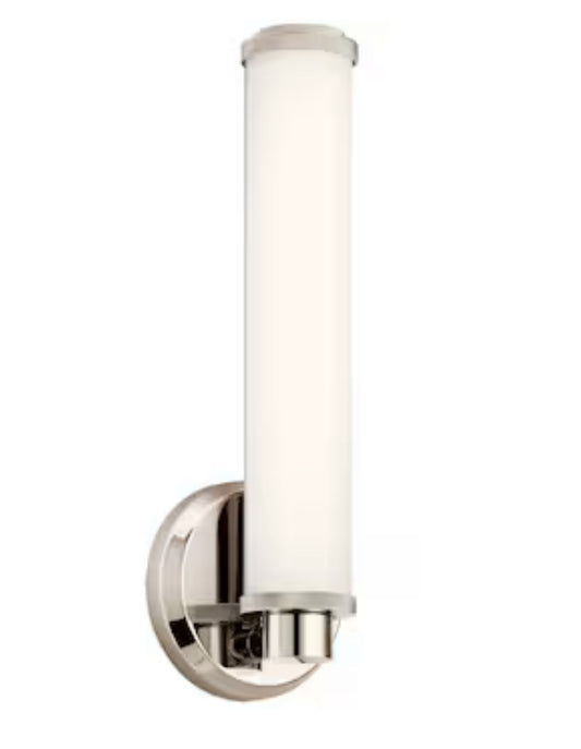 Kichler Indeco 5-in 1-Light Polished Nickel LED Transitional Vanity Light