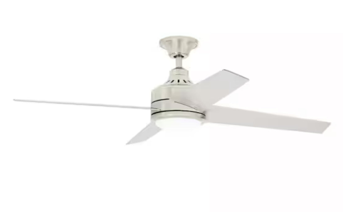 Mercer 52 in. LED Indoor Brushed Nickel Ceiling Fan with Light Kit and Remote Control
11.4k