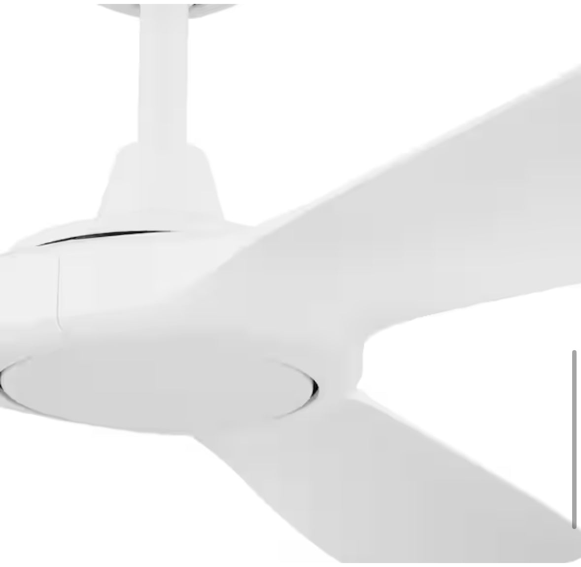 Tager 52 in. Smart Indoor/Outdoor Matte White Ceiling Fan without Light with Remote Powered by Hubspace