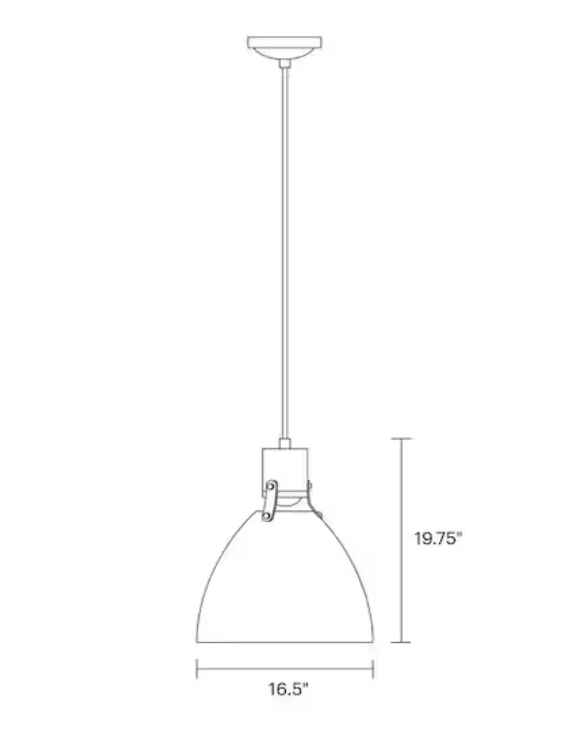 Brynne 14-Watt Matte Black Integrated LED Pendant