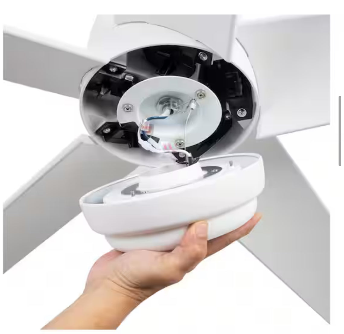 Mena 54 in. White Color Changing Integrated LED Indoor/Outdoor Matte White Ceiling Fan with Light Kit and Remote Control