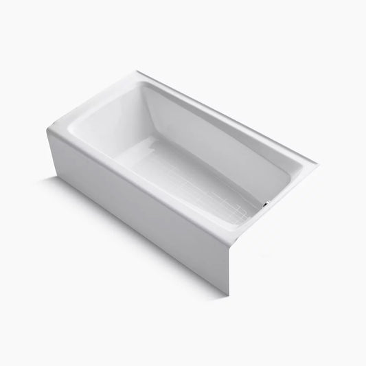 KOHLER Mendota® 60 in. x 32 in. Soaker Alcove Bathtub with Right Drain in White