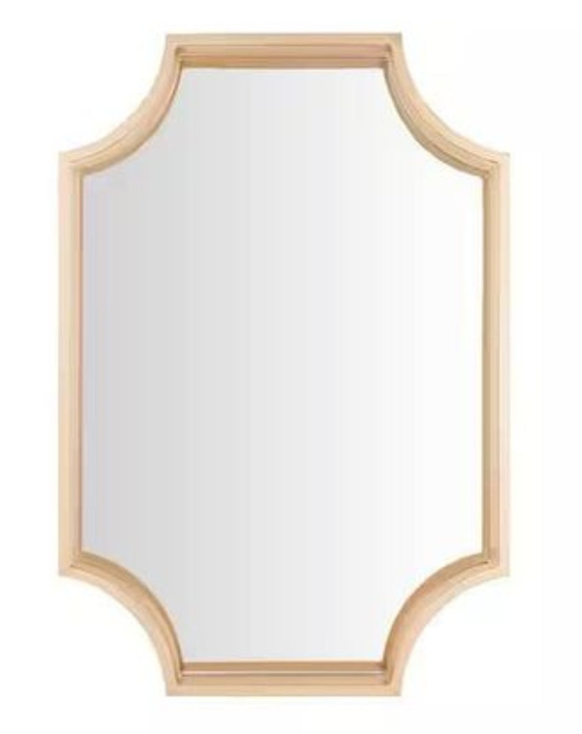 Gold tone mirror