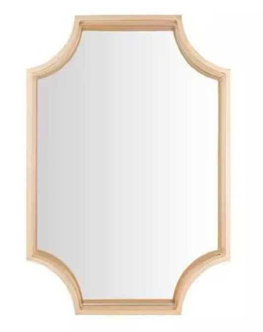 Gold tone mirror