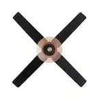 Savannah 52 in. Indoor LED Matte Black Dry Rated Ceiling Fan with 4 Reversible Blades, Light Kit and Remote Control