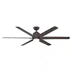 Kensgrove 72 in. Integrated LED Espresso Bronze Ceiling Fan with Light and Remote Control