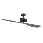 Alderbrook 60 in. Indoor Matte Black Ceiling fan with Remote Control