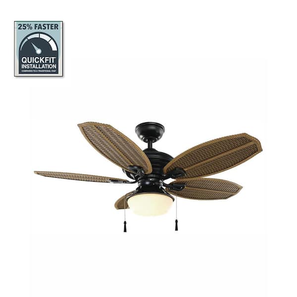 Hampton Bay Palm Beach III 48 in. LED Indoor/Outdoor ceiling fan