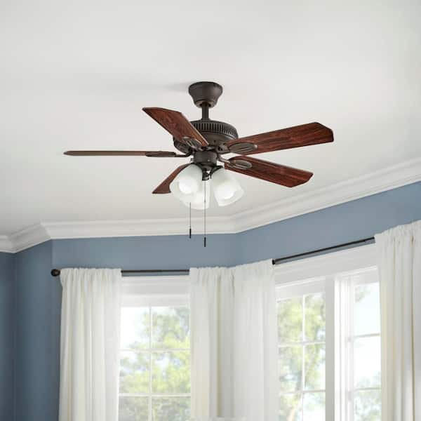 Glendale 42 in. LED Indoor Oil-Rubbed Bronze Ceiling Fan with Light Kit